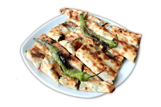 Ispanaklı Peynirli / Flat Bread with Spinach and Cheese