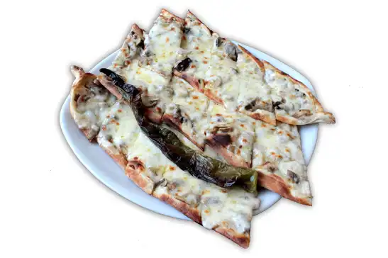 Mantarlı Kaşarlı / Flat Bread with Mushroom and Kashar Cheese